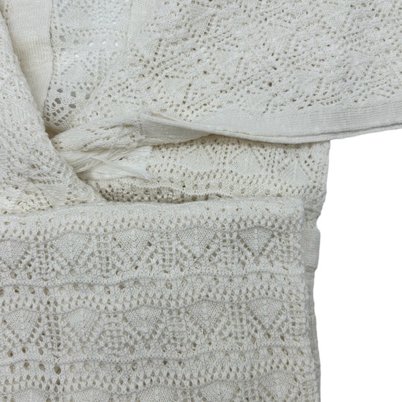 Torrid Women’s Plus Size Crochet Duster Short Sleeve Tie Waist Sweater - Picture 9 of 11